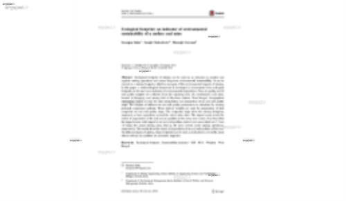 Ecological footprint: an indicator of environmental sustainability of a surface coal mine